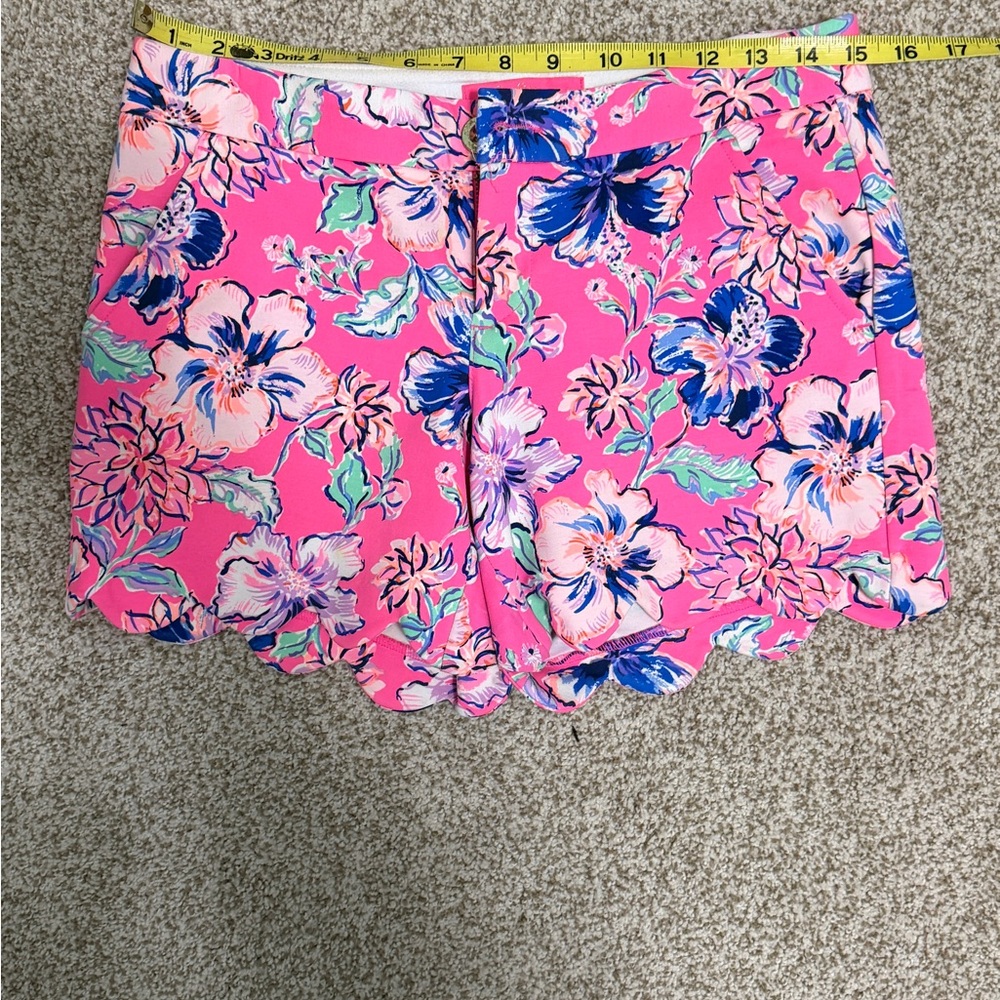 Lilly Pulitzer Pink Floral High Waist Shorts